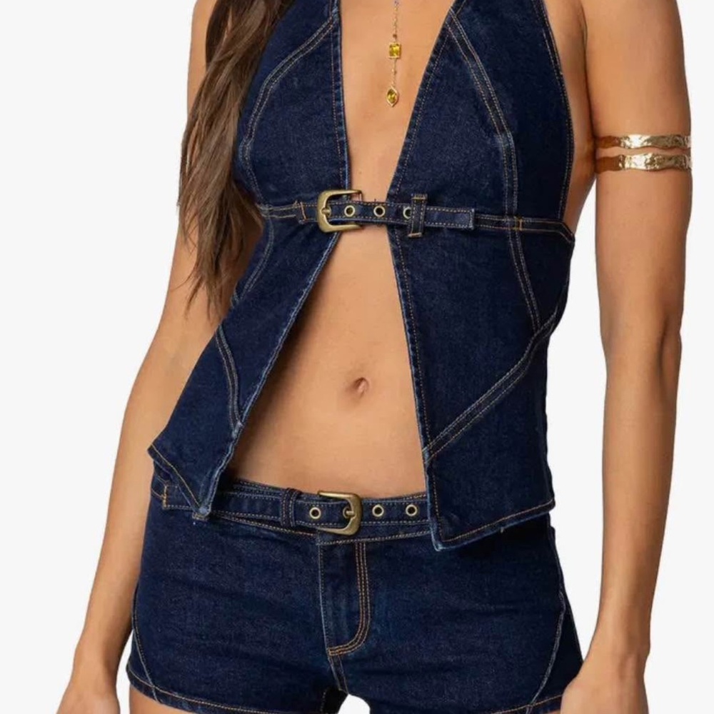 Edikted Dark Denim Buckle Set
